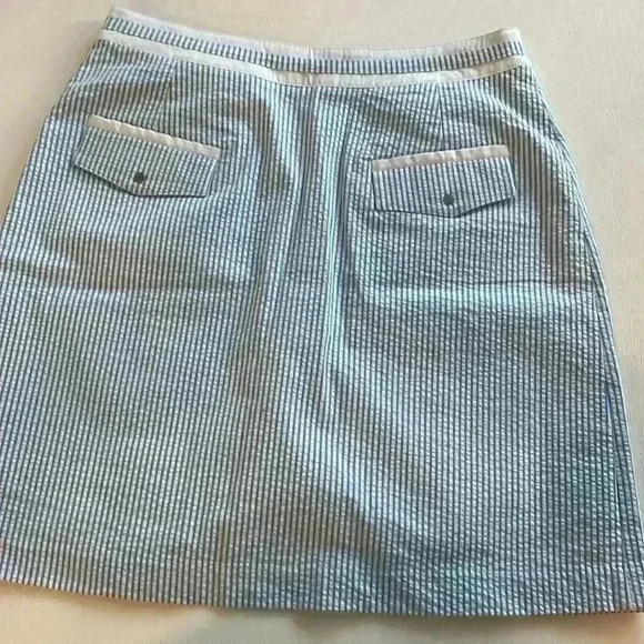 Fairway & Greene Golfcore Seersucker Skort Blue Size 6 NWT Tennis Pickleball - Picture 5 of 7